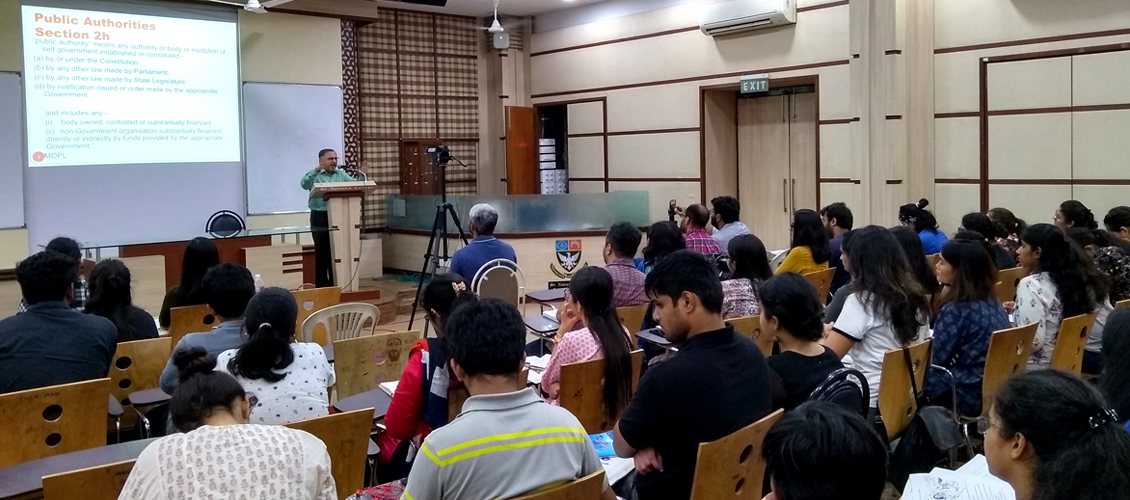 RTI Workshop for Students of St Xavier s College